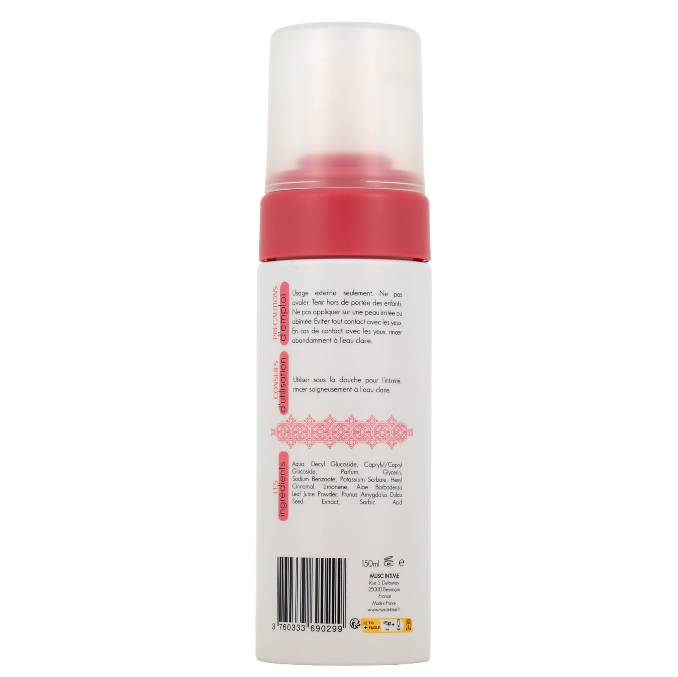 Musc Intime Mousse Nettoyante Intime Sweet Litchi 150 ml