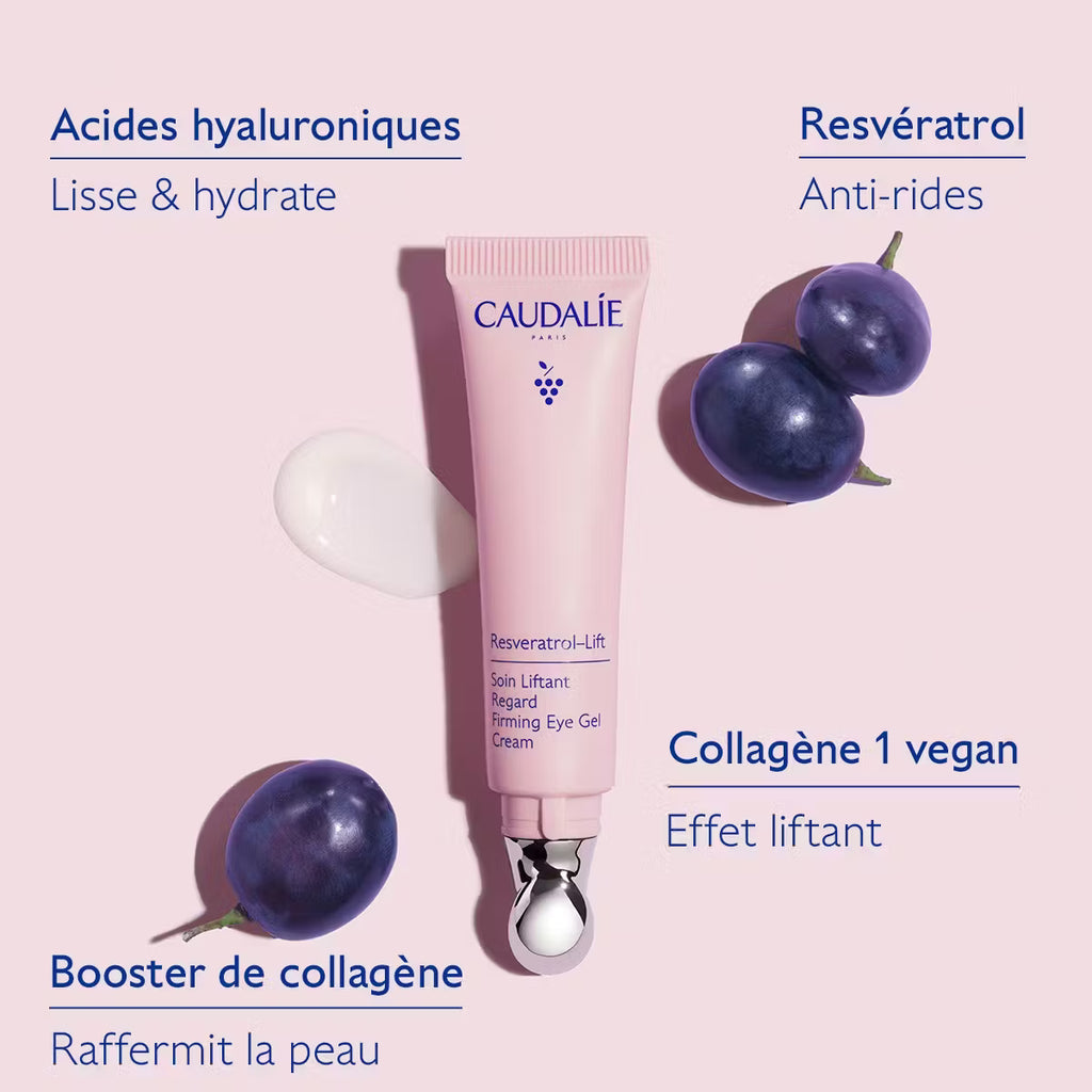 CAUDALIEResveratrol-Lift Soin Liftant Regard au Resvératrol, alternative au Rétinol 15 Ml