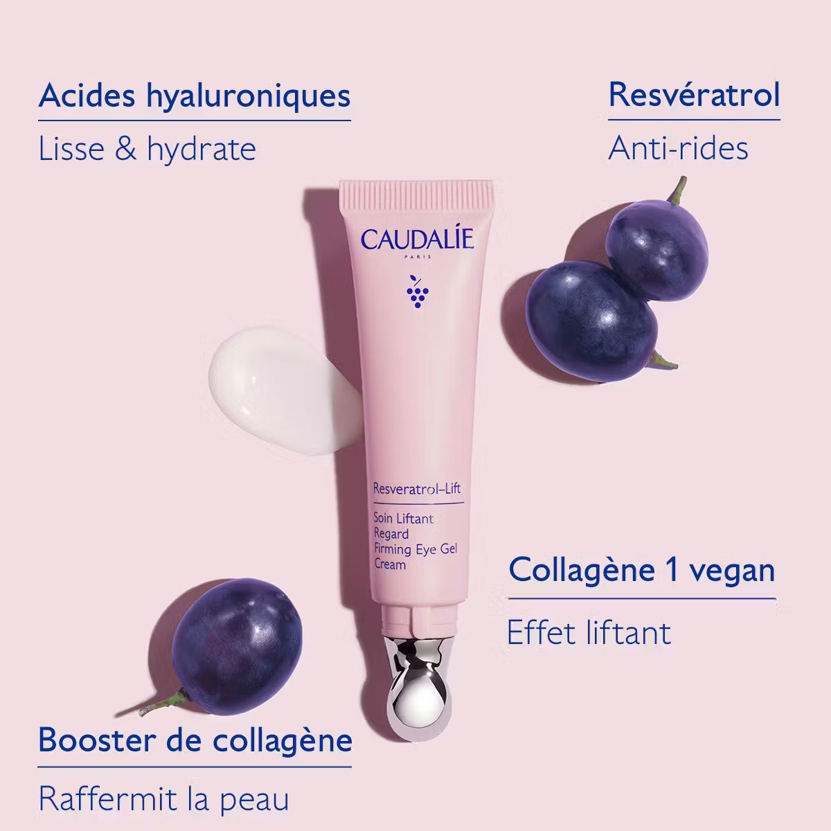 CAUDALIEResveratrol-Lift Soin Liftant Regard au Resvératrol, alternative au Rétinol 15 Ml