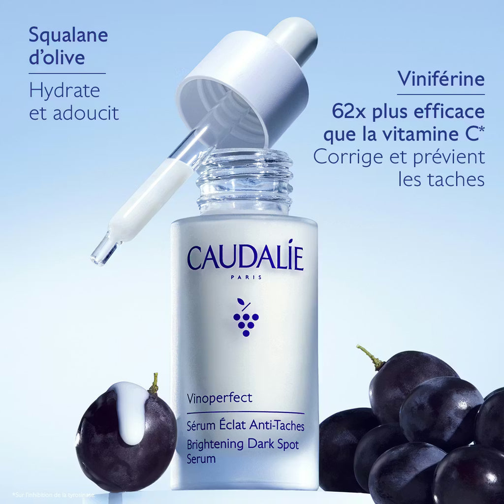 CAUDALIE Vinoperfect Sérum Éclat Anti-Taches à la Viniférine, alternative à la Vitamine C - 30ml