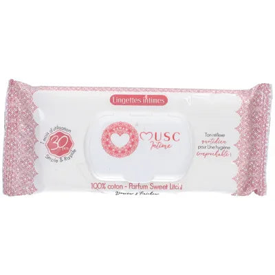 MUSC INTIME- Sweet Litchi- 30 lingettes