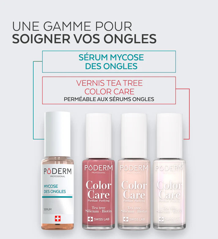 PODERM Vernis Color Care Tea Tree - Bois de Rose 8 ml