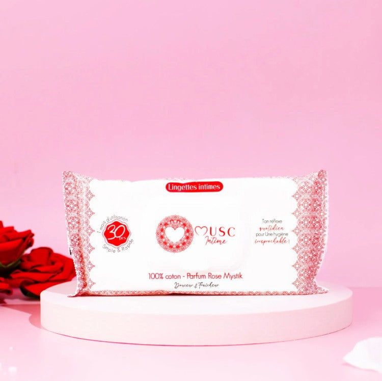 MUSC INTIME- Rose Mystik- 30 lingettes