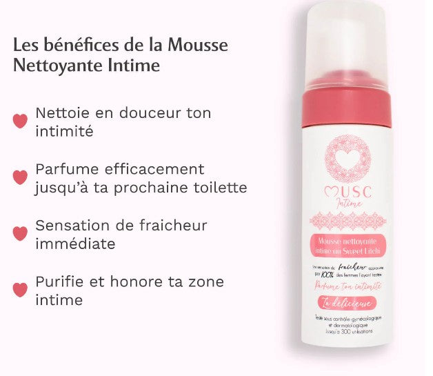 Musc Intime Mousse Nettoyante Intime Sweet Litchi 150 ml