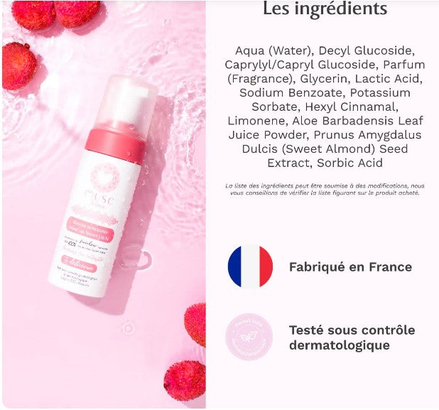 Musc Intime Mousse Nettoyante Intime Sweet Litchi 150 ml