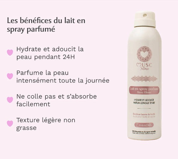 MUSC INTIME lait en spray Musc Blanc 200ml