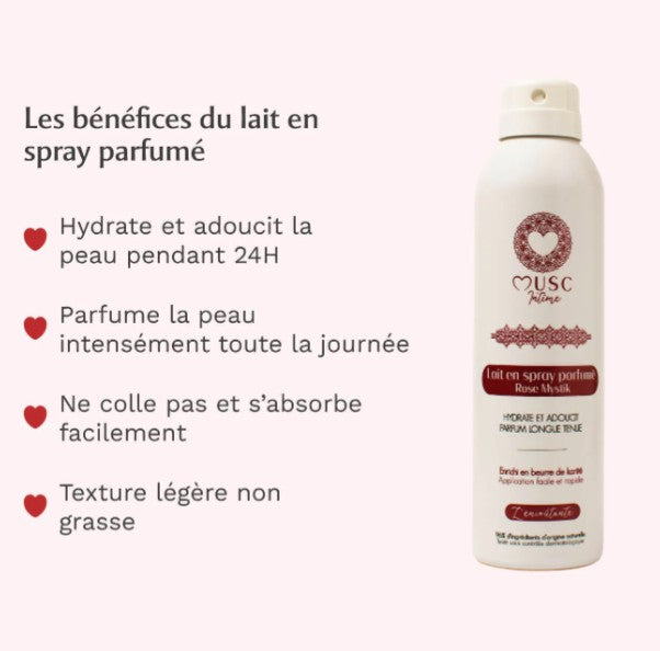MUSC INTIME lait en spray rose mystik 200ml