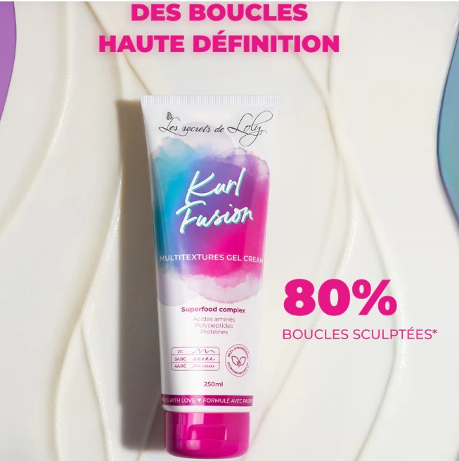 LES SECRETS DE LOLY Kurl Fusion Gel crème coiffant nourrissant et hydratant - 250ml