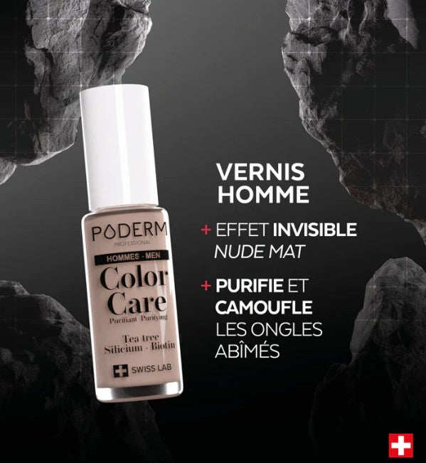 PODERM Vernis Color Care Homme 8ml