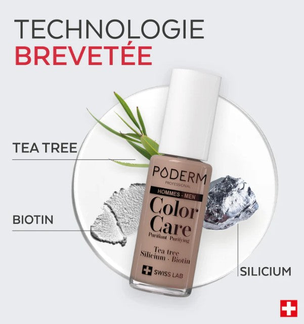 PODERM Vernis Color Care Homme 8ml