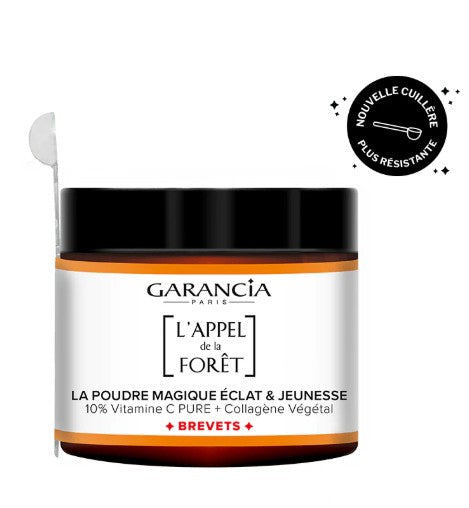 GARANCIA L appel de la Forêt La poudre magique Éclat & Jeunesse - 10% vitamine C pure & collagène vegan 6gr