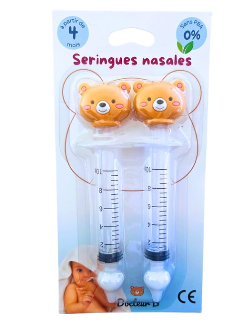 DOCTEUR B SERINGUES NASALES TETE  D'OURS DR X2