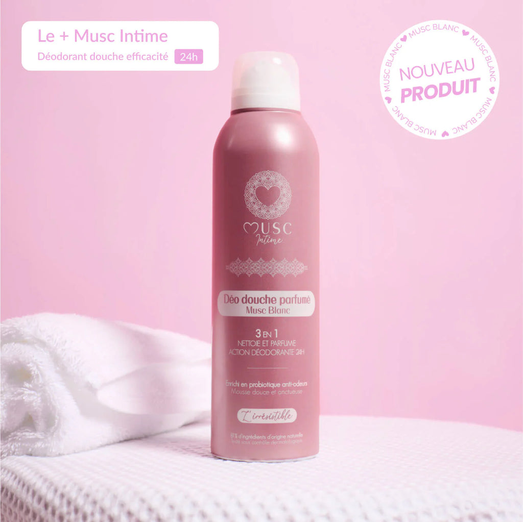 MUSC INTIME Déo douche parfumé Musc Blanc - L’Irresistible 200ml