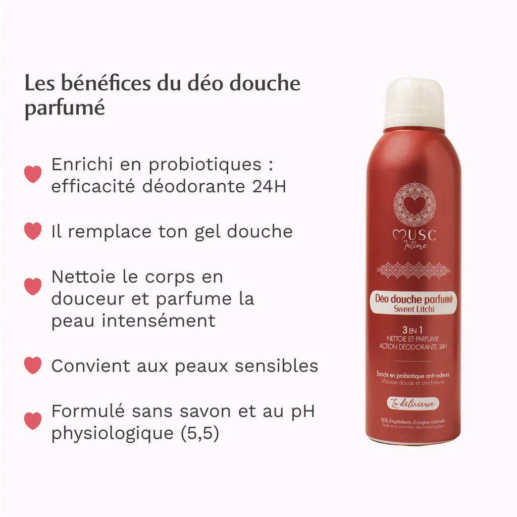 MUSC INTIME Déo douche parfumé sweet Litchi 200 ml