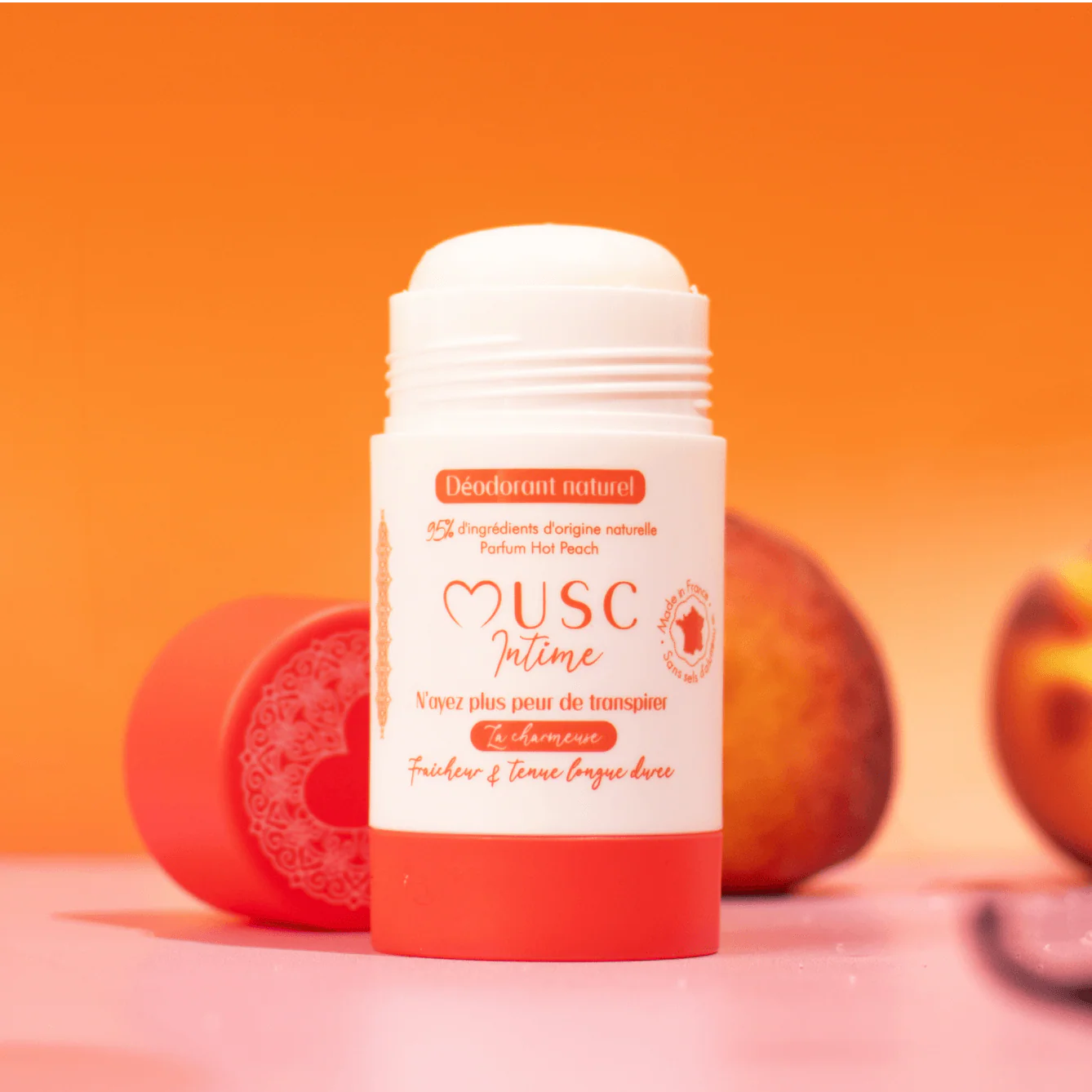 MUSC INTIME Déodorant Naturel à la Hot Peach - La Charmeuse 50 g