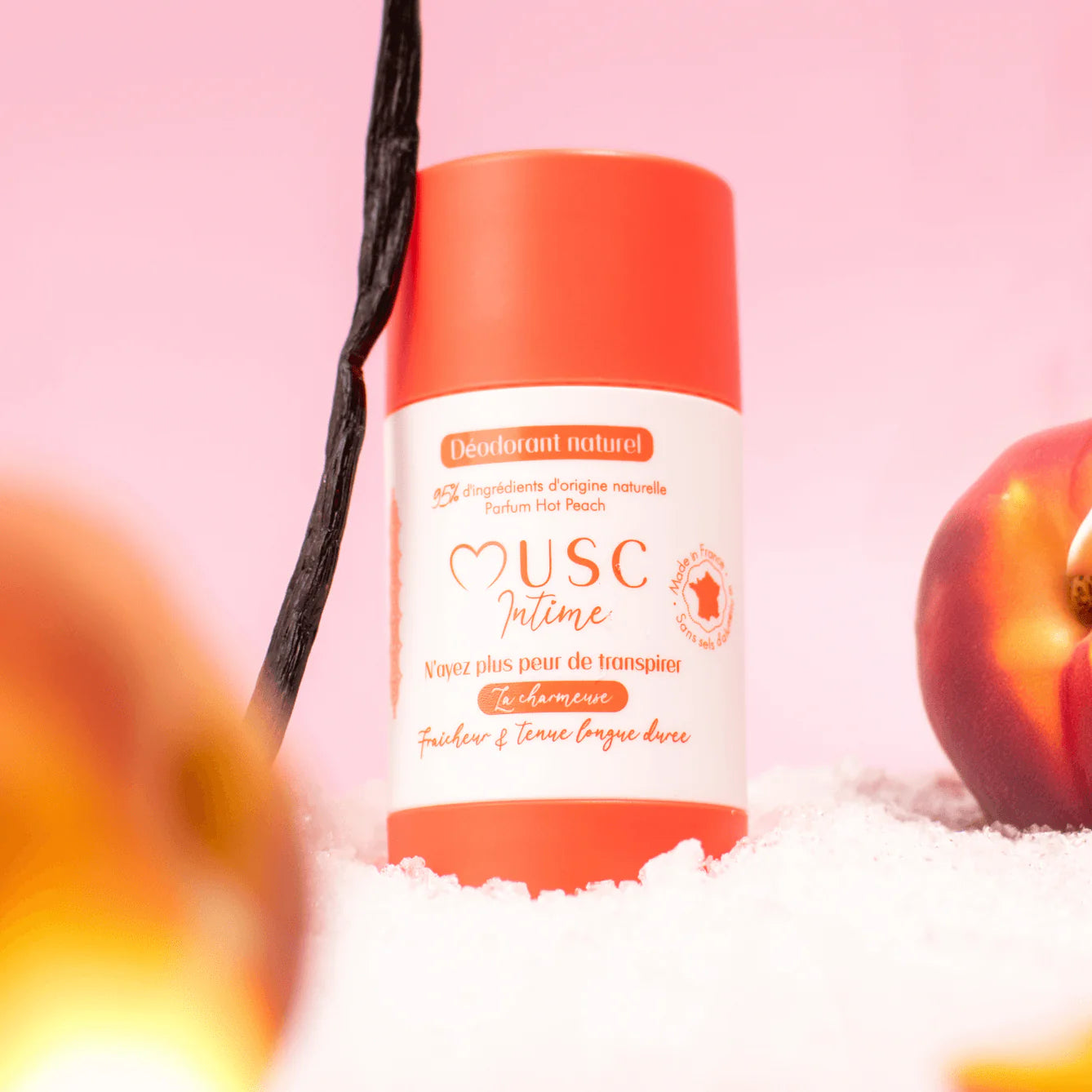 MUSC INTIME Déodorant Naturel à la Hot Peach - La Charmeuse 50 g