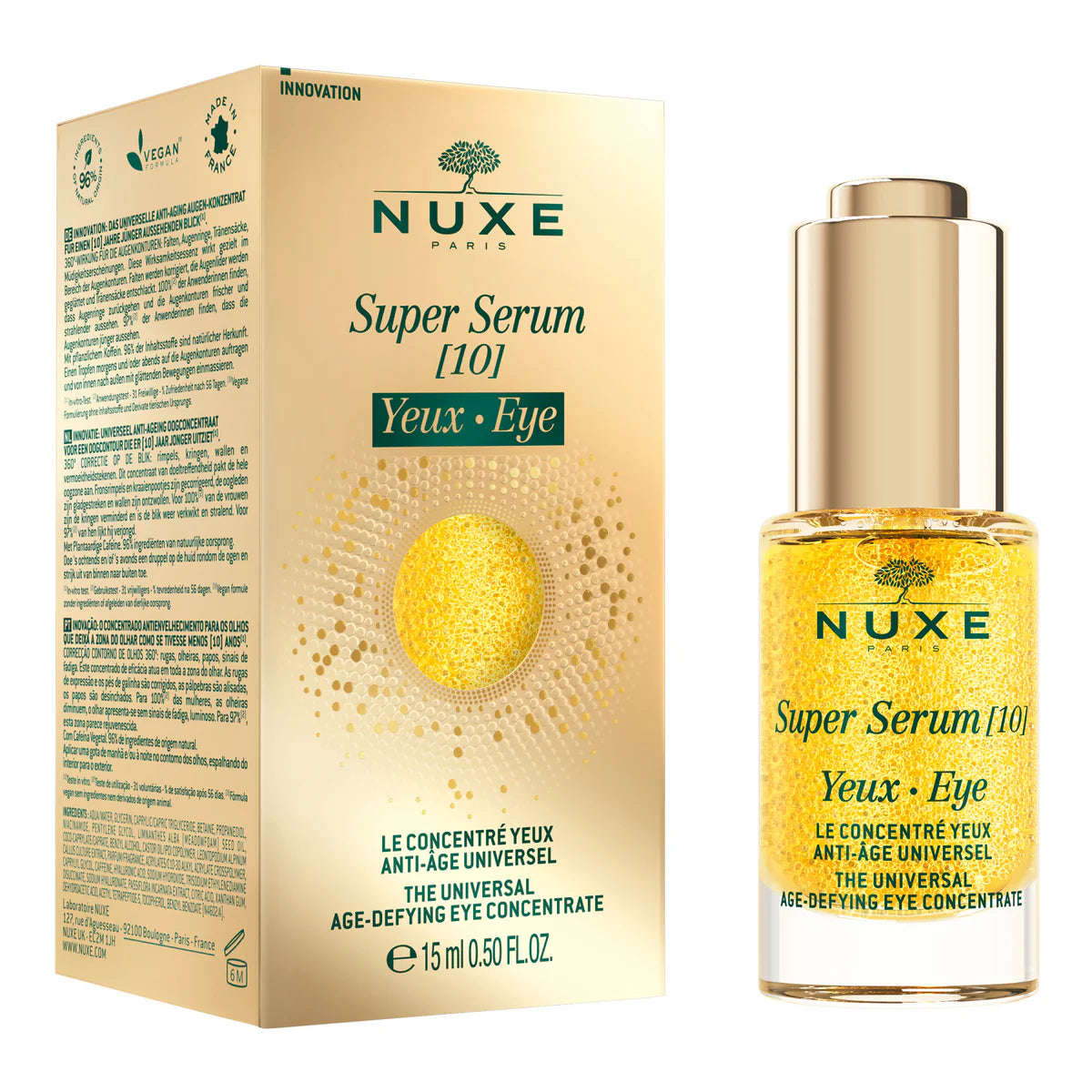 NUXE Super Serum [10] Yeux, Le concentré yeux anti-âge universel 15ml