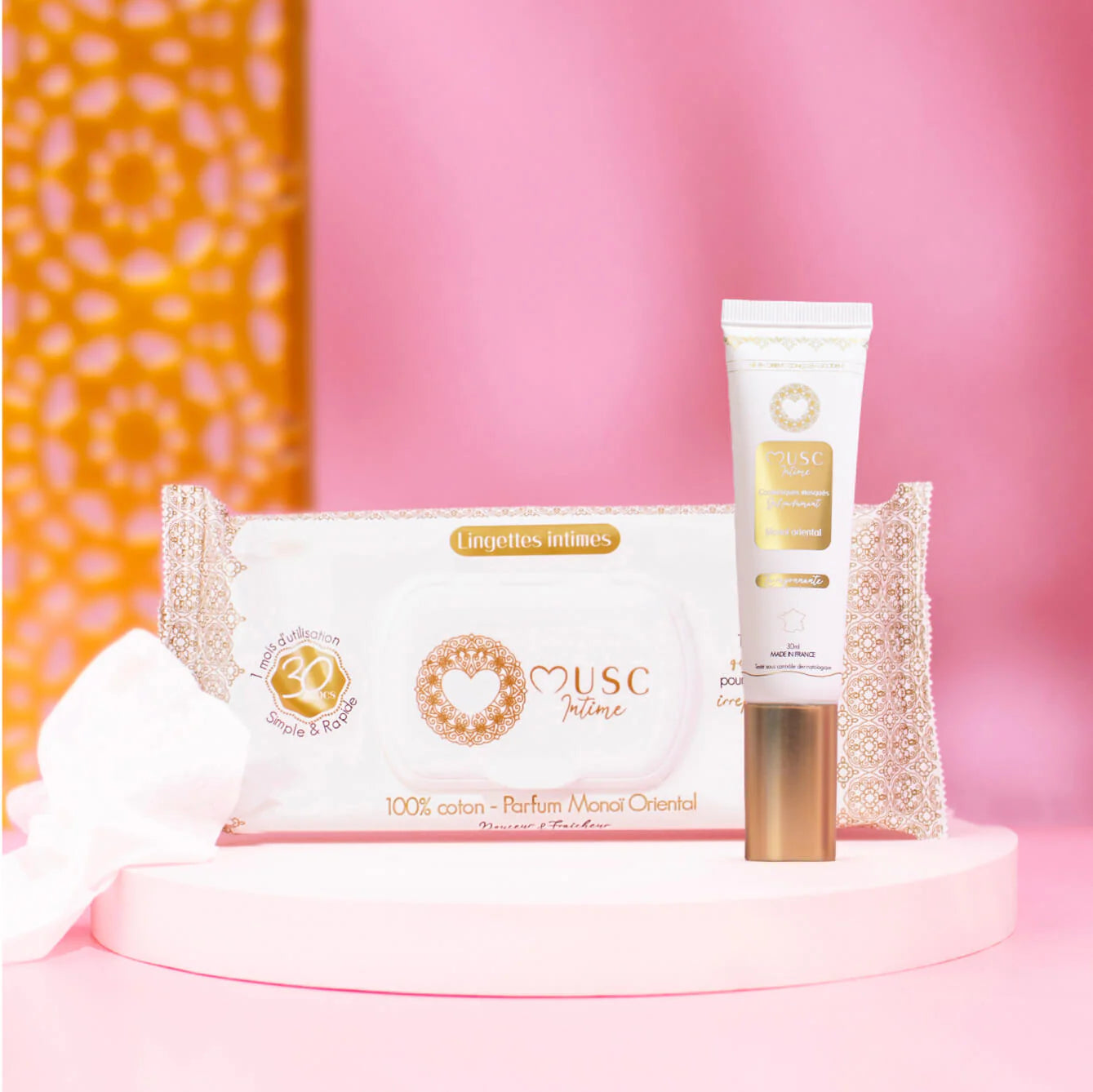 MUSC INTIME- Monoi oriental - 30 lingettes