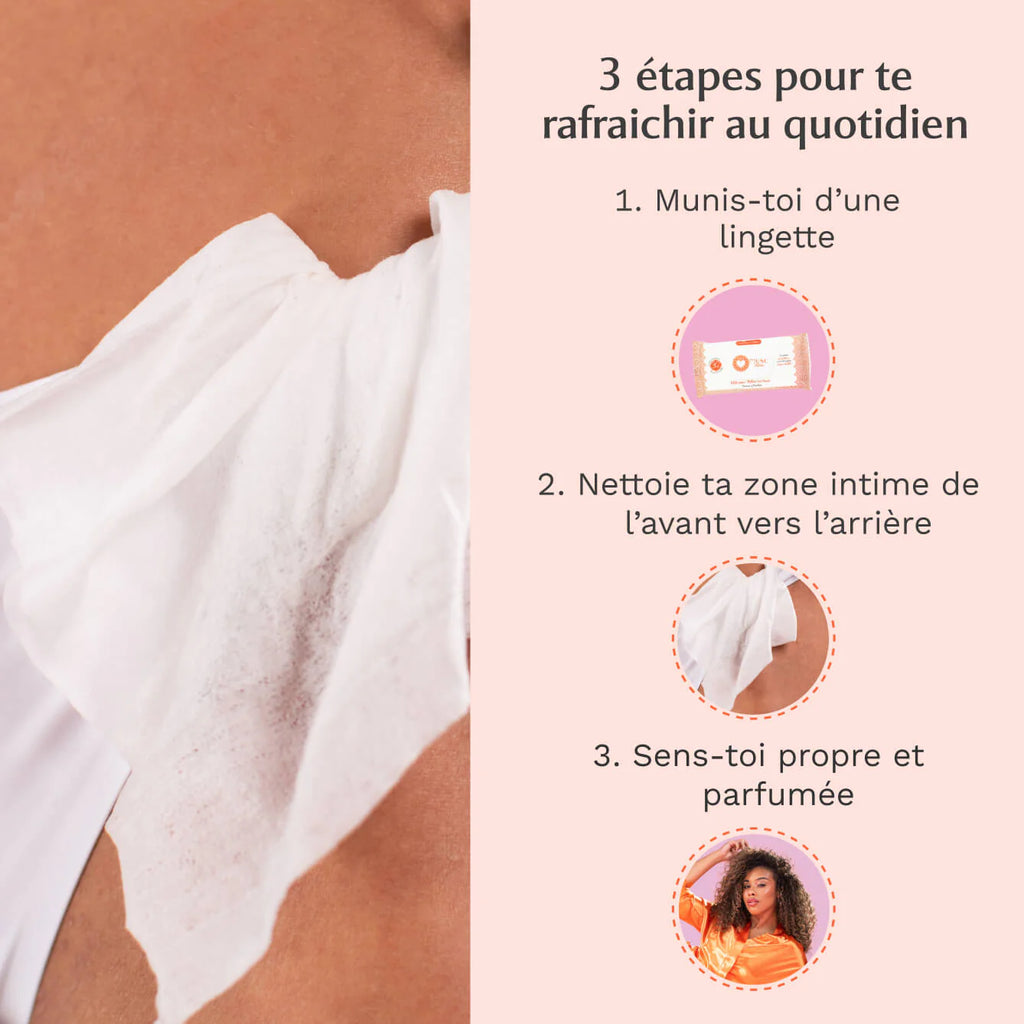 MUSC INTIME-Hot PEACH- 30 lingettes