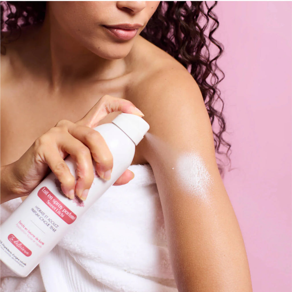 MUSC INTIME  Lait en spray parfumé Sweet Litchi - La Délicieuse