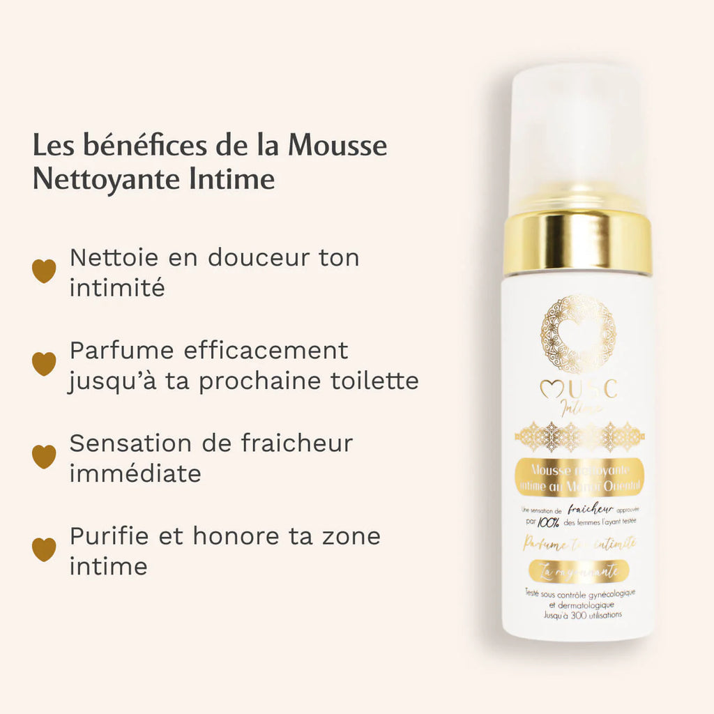 MUSC INTIME  Mousse Nettoyante Intime - Monoi Oriental 150 Ml