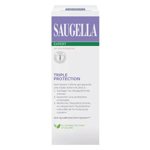 SAUGELLA TRIPLE PROTECTION Soin Lavant Intime Inconforts intimes - Flacon 250ml