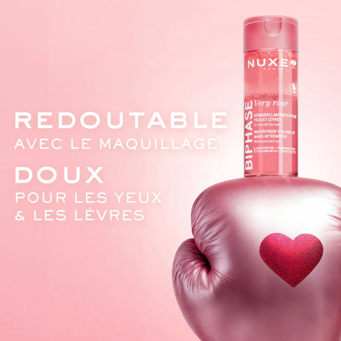 NUXE VERY ROSE Démaquillant Waterproof Yeux et Lèvres - Biphase