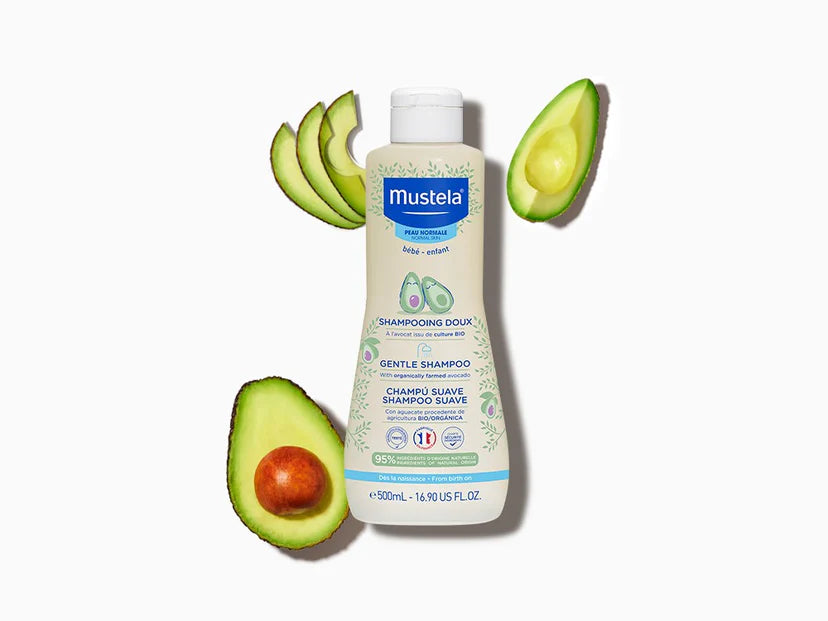 MUSTELA Shampoing doux bébé à l'avocat BIO 500 Ml