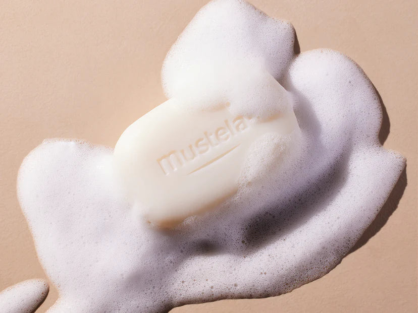 MUSTELA Savon surgras au Cold Cream à la cire d'abeille BIO Peau sèche 100 g