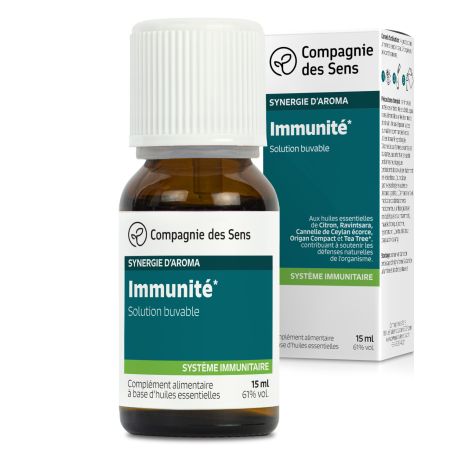 COMPAGNIE DES SENS - IMMUNITÉ - Huiles essentielles en solution buvable 15 Ml