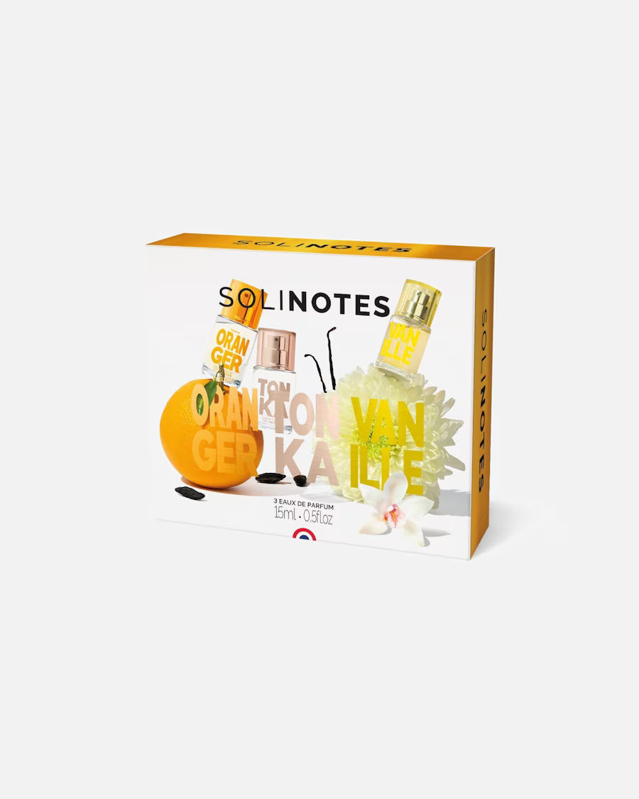 SOLINOTES  coffret découverte ORANGER/TONKA/VANILLE