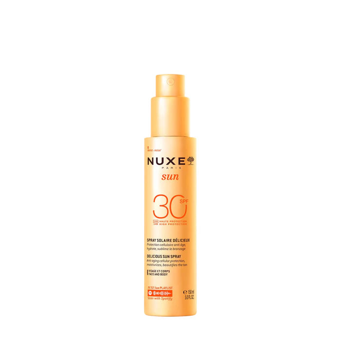 NUXE SUN Spray Solaire Délicieux Haute Protection SPF30 visage et corps 150 Ml