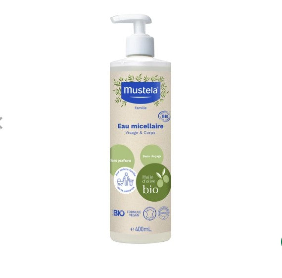 MUSTELA Eau micellaire bio 400 Ml